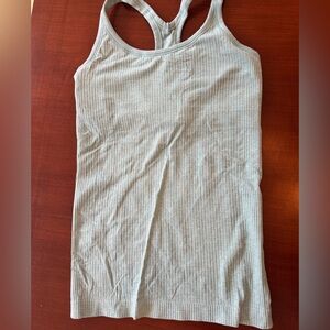 Lululemon Heather Blue Ribbed Tank Top